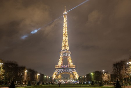 Eiffel Tower illuminated