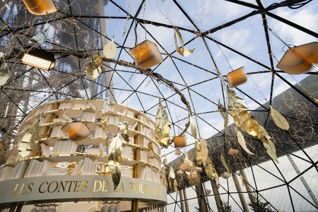 Photo de l'intérieur de la bulle de la terrasse d'hiver