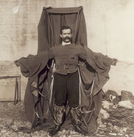 Franz Reichelt with his suit