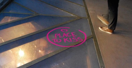 "the place to kiss" en San Valentin