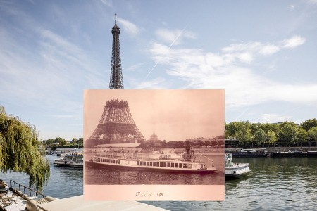 Vue sur la tour Eiffel depuis le Quai Debilly