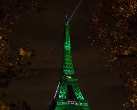 Illumination Accord de Paris pour le climat