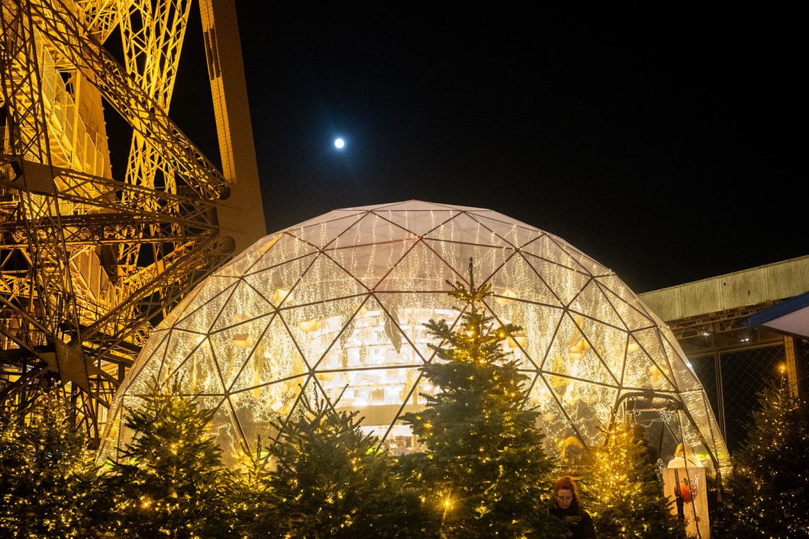Bulle d'hiver terrasse du premier étage