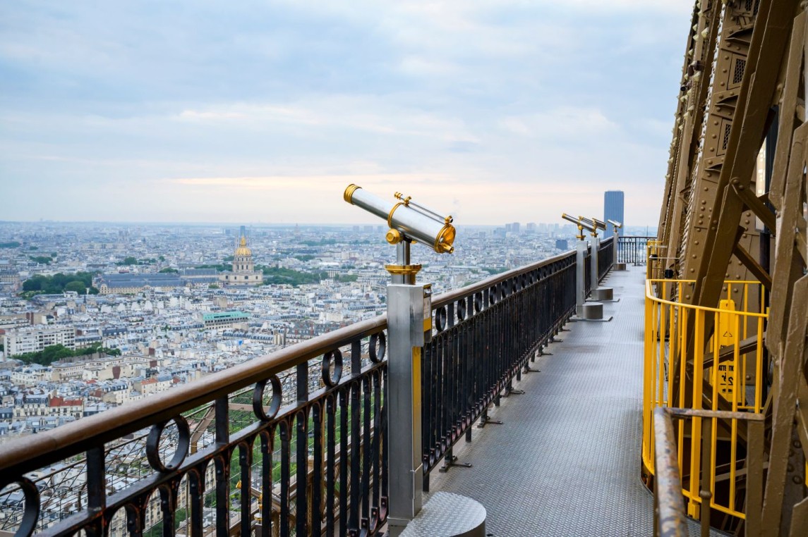 Photo prise depuis le 2ème étage de la tour Eiffel