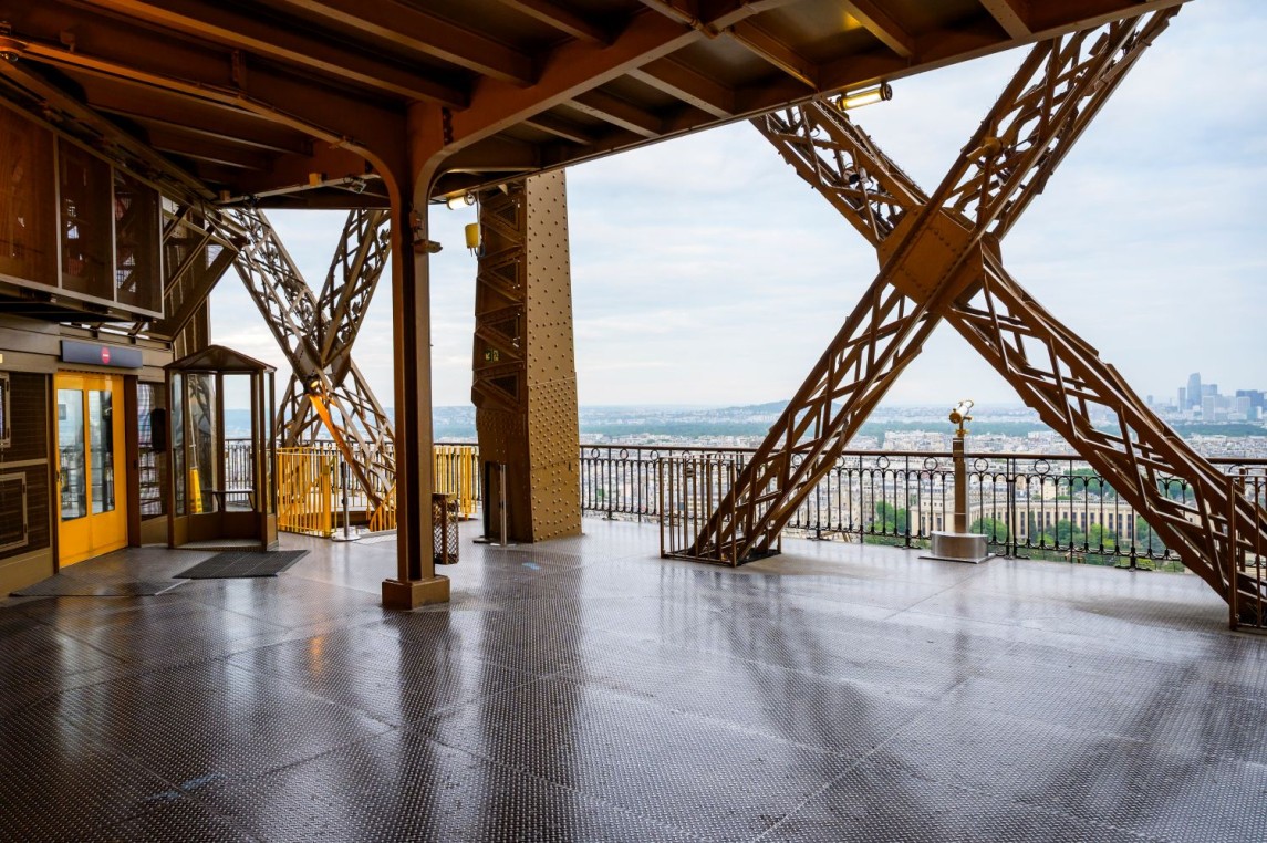 Photo prise depuis le 2ème étage de la tour Eiffel