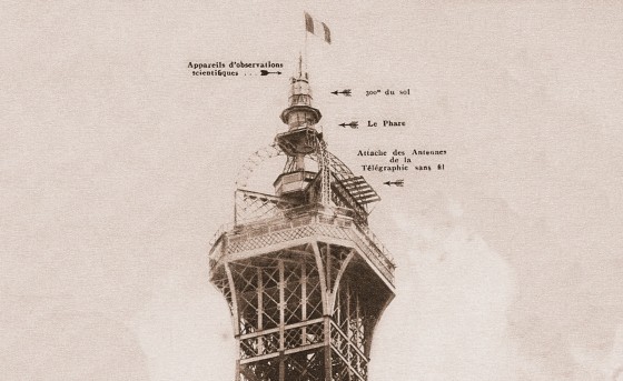 Photo des antennes de la tour Eiffel